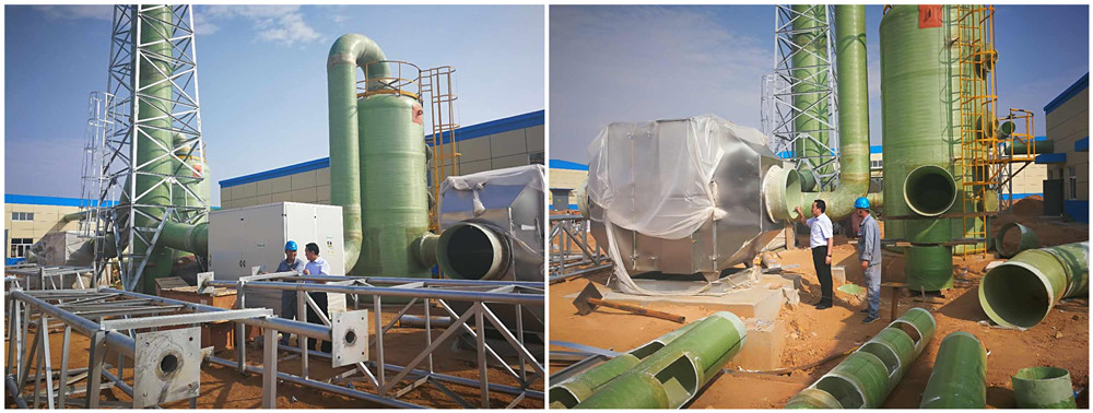 董事长徐清华到陕西德隆VOCs治理工程现场交流指导工作 董事长徐清华到陕西德隆VOCs治理工程现场交流指导工作