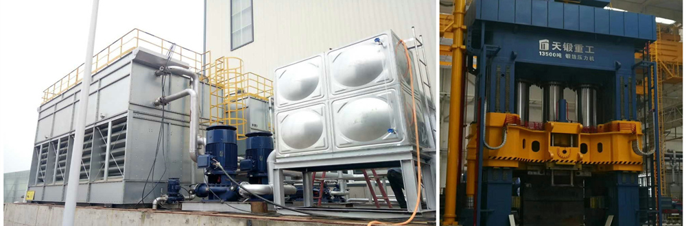 山东蓝想闭式冷却塔助力伊莱特重工1.35万吨压机项目 山东蓝想闭式冷却塔助力伊莱特重工1.35万吨压机项目