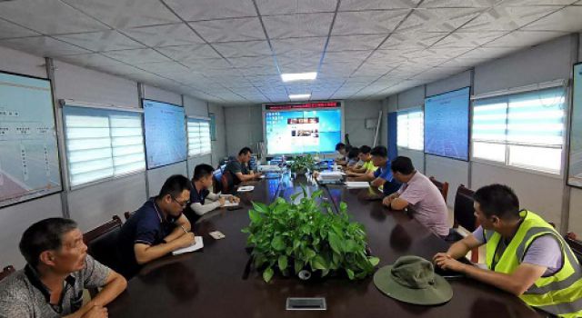 昌国原山互通立交拱形护坡质量会议 昌国原山互通立交拱形护坡质量会议