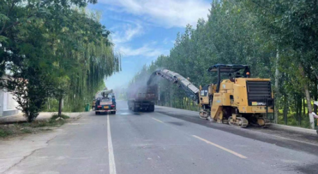 济南市章丘区2021年农村公路养护大中修工程高洛路顺利通车