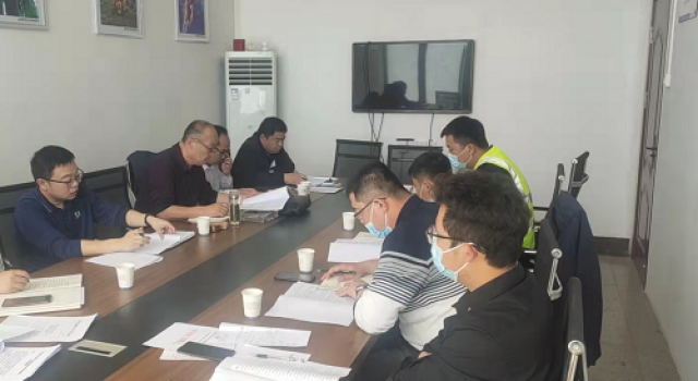 南沿海公路日钢段高架工程进度推进会顺利召开