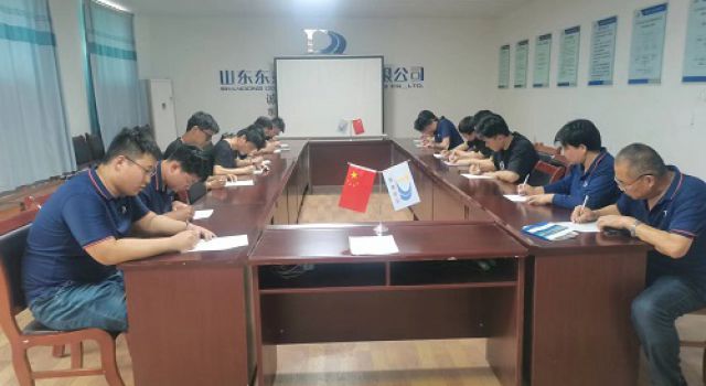 张台线总监办组织企业文化、业务知识考核