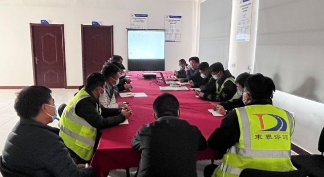 S323乐馆线乐陵杨安镇至乐陵临邑界段大修工程召开环保专题例会