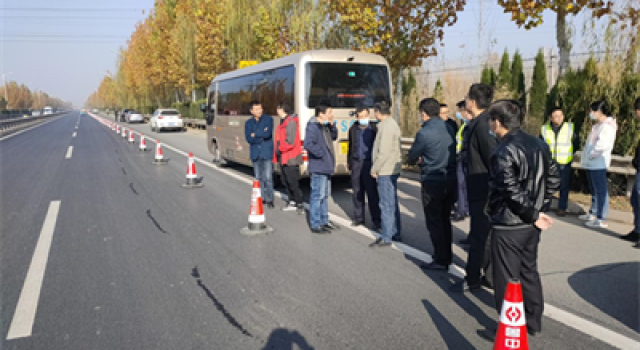 交通规划设计一院参加2022年淄博市普通国省道路面维修提升养护专项工程交工验收工作