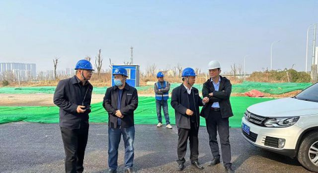 总公司领导莅临指导淄博快速路宝山路项目