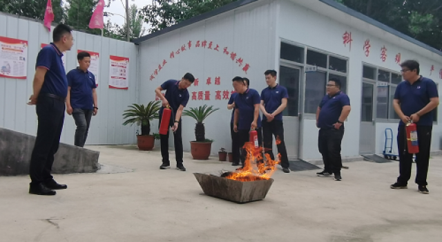 莒县监理处进行火灾消防大演练活动