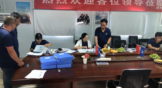 山东东泰工程咨询有限公司对郓鄄高速公路第一驻地办进行半年检查