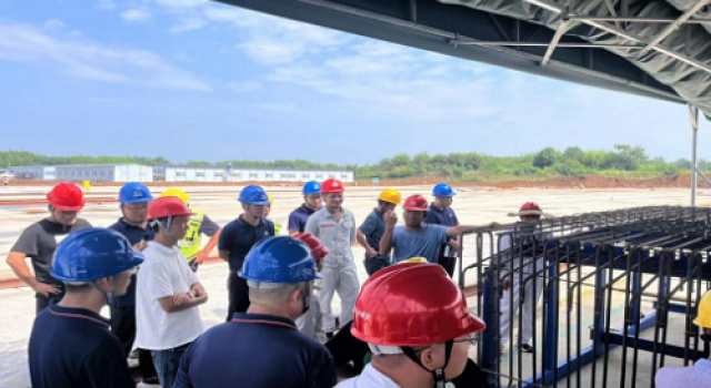 和襄高速第二驻地办组织三四五工区召开涵洞预制厂现场观摩会