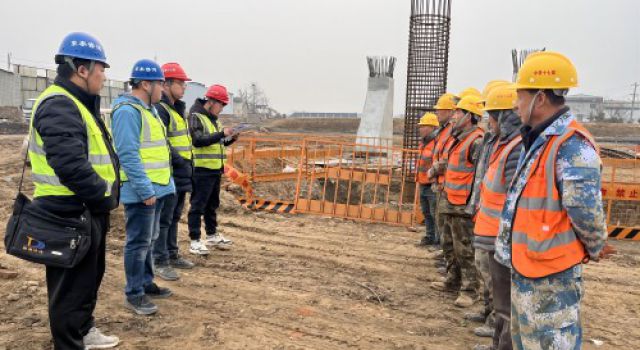 许昌绕城高速三驻地办春节后复工复产安全、技术交底