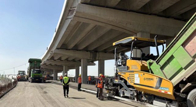 春光无限好、大干正当时----淄博快速路--宝山路项目进入大干热潮
